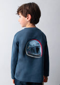 Maglietta stampata moto bambino