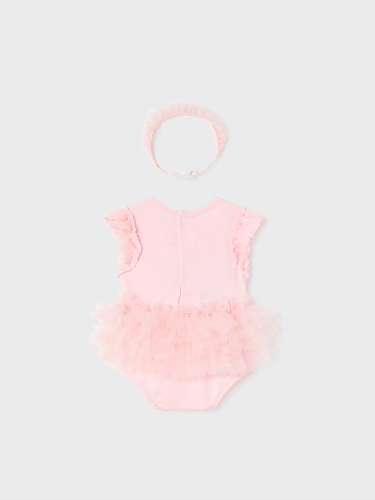 Body dettagli tulle con fascetta neonata