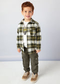 Overshirt quadri bambino