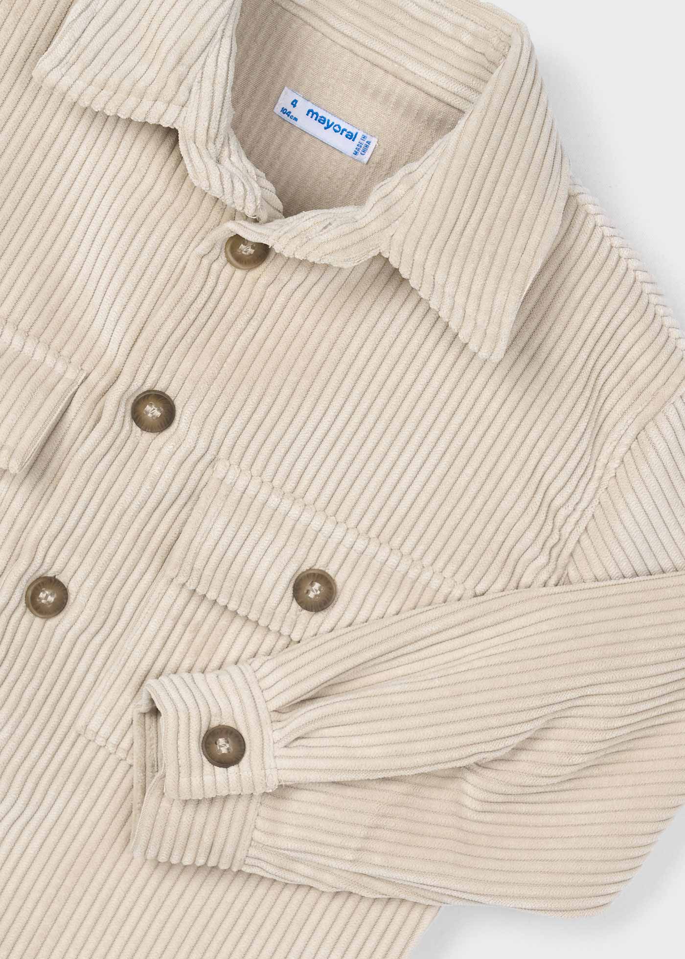 Overshirt velluto bambino