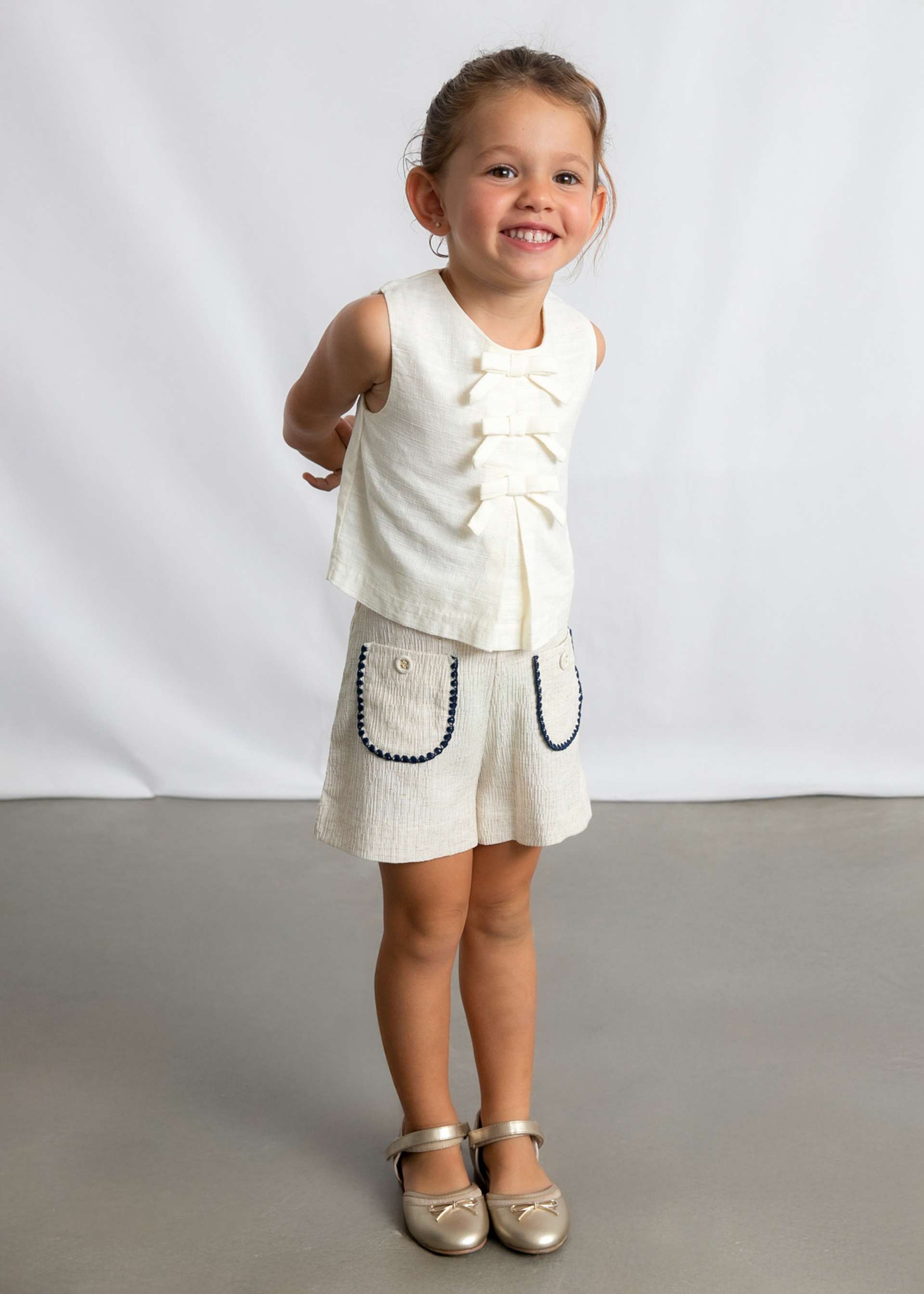 Pantaloncino tasche bambina
