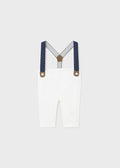 Pantalone lungo con bretelle Better Cotton neonato