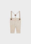 Pantalone lungo con bretelle Better Cotton neonato