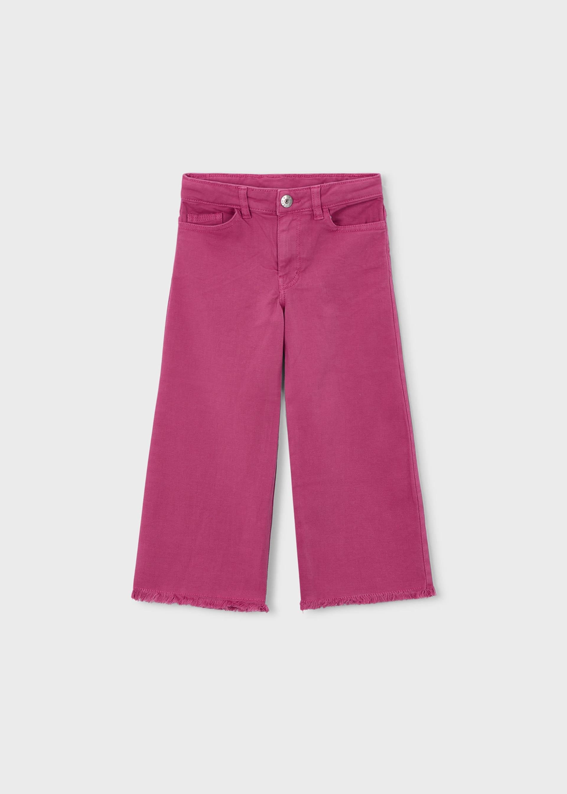 Pantalone twill wide leg bambina