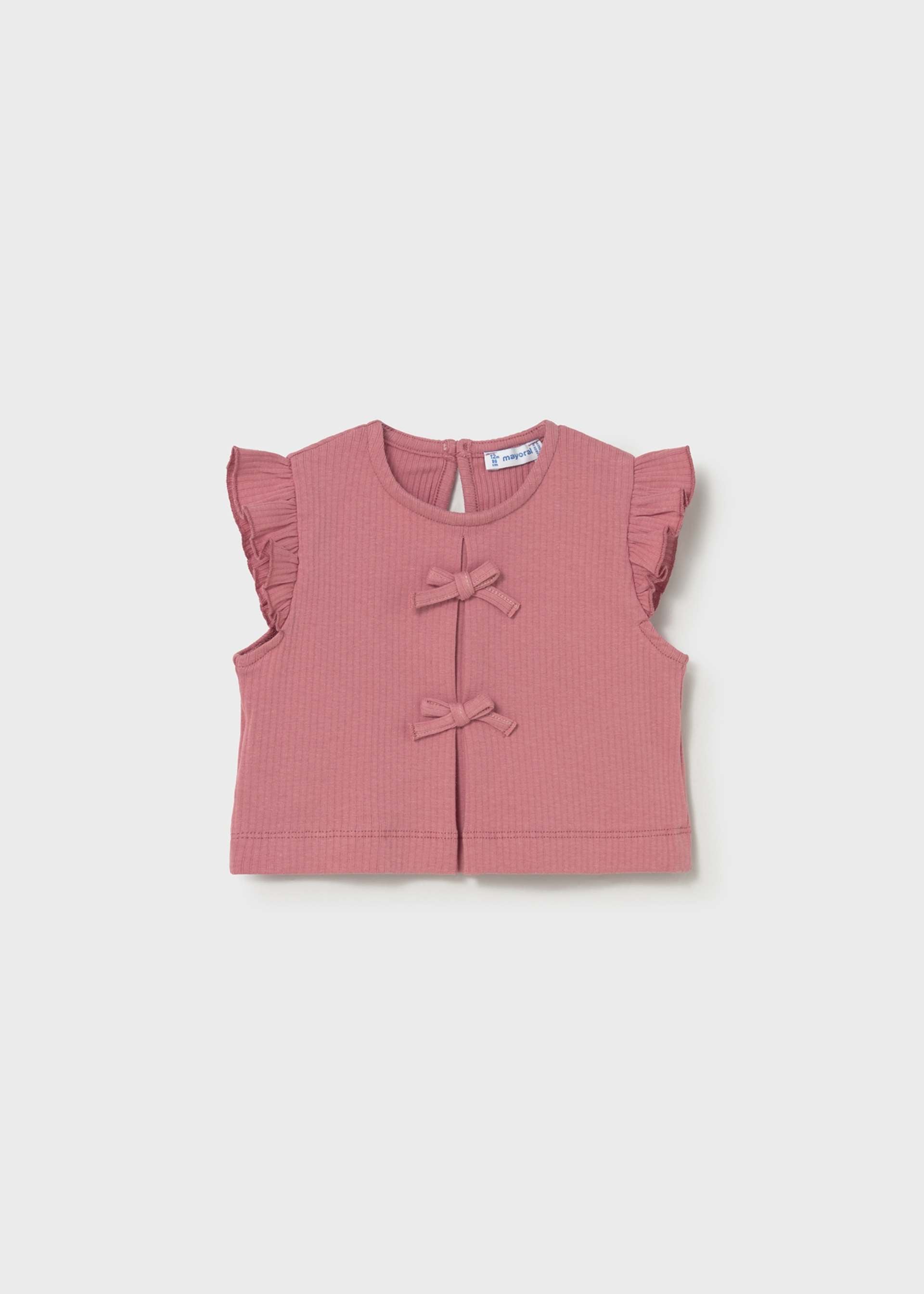 Top canalé fiocchi neonata