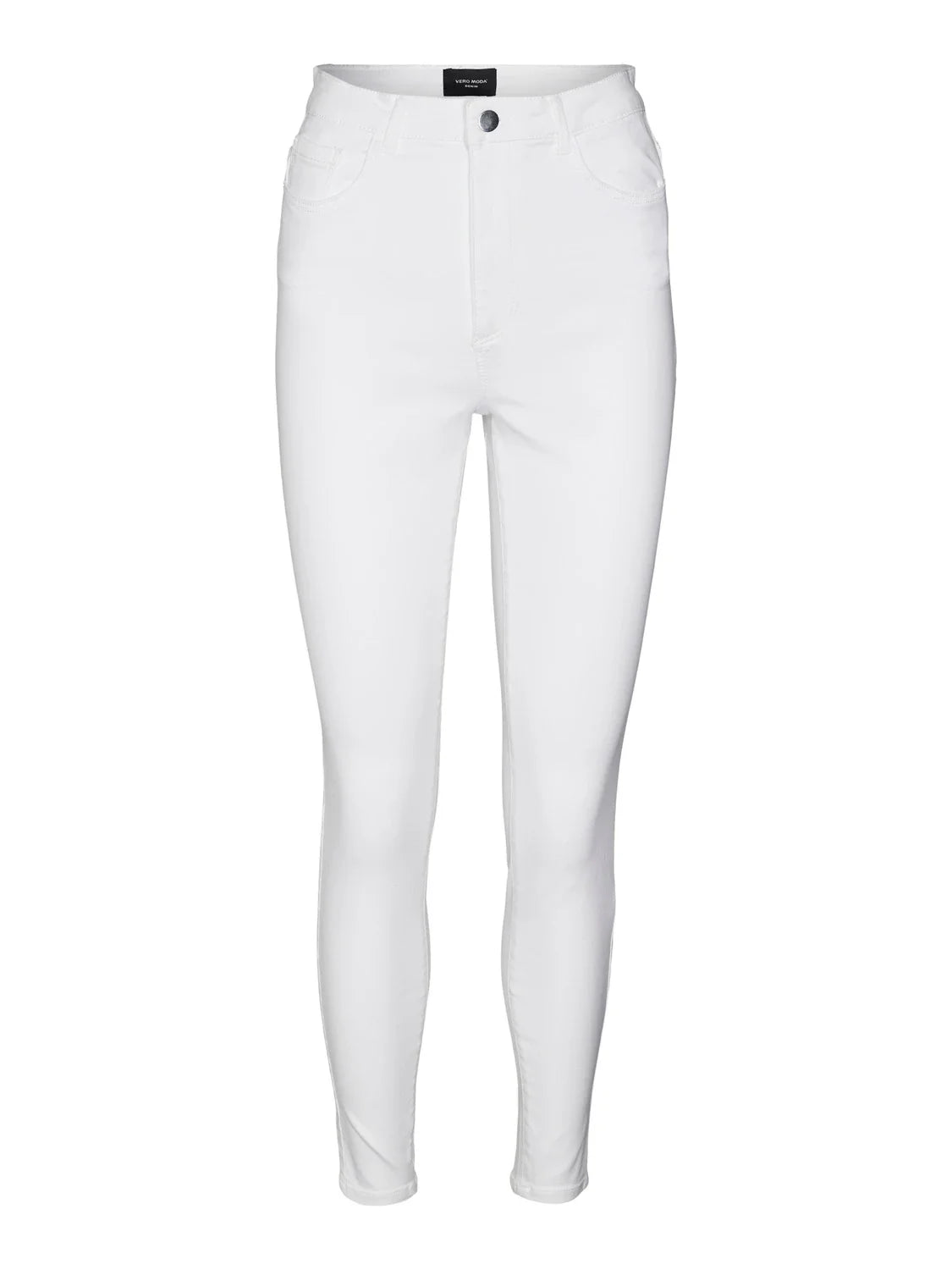 Jeans straight a vita alta