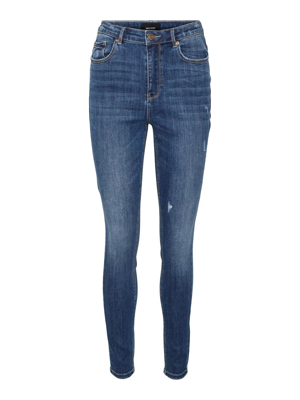 Jeans straight a vita alta