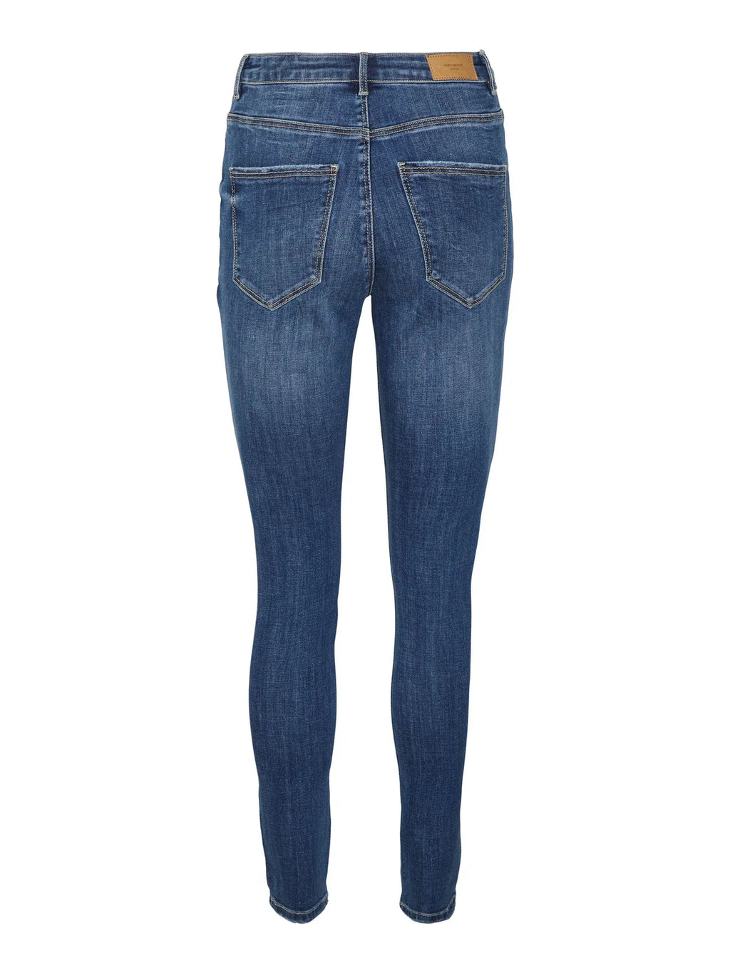 Jeans straight a vita alta