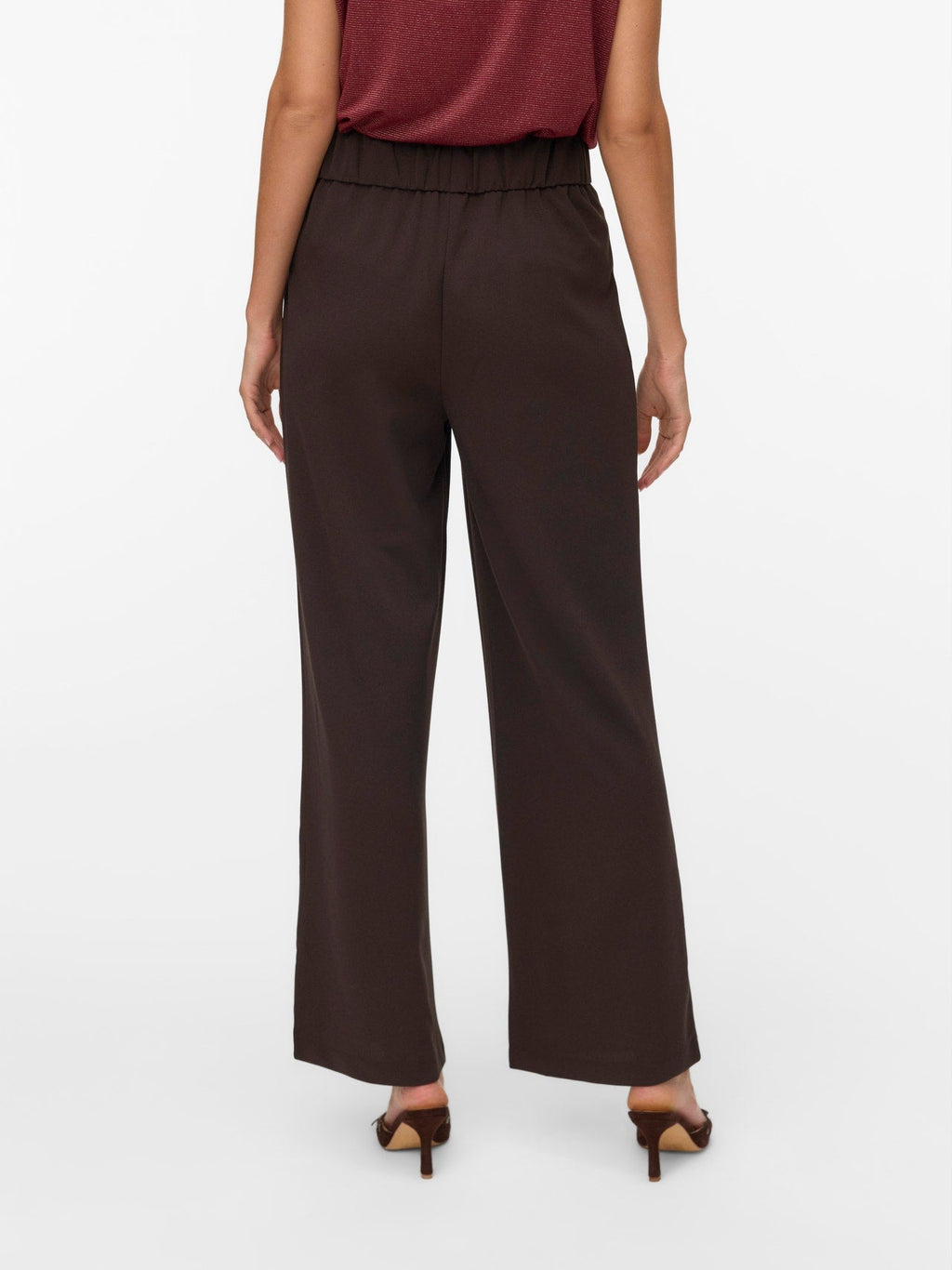 Pantalone cioccolato con bottoni