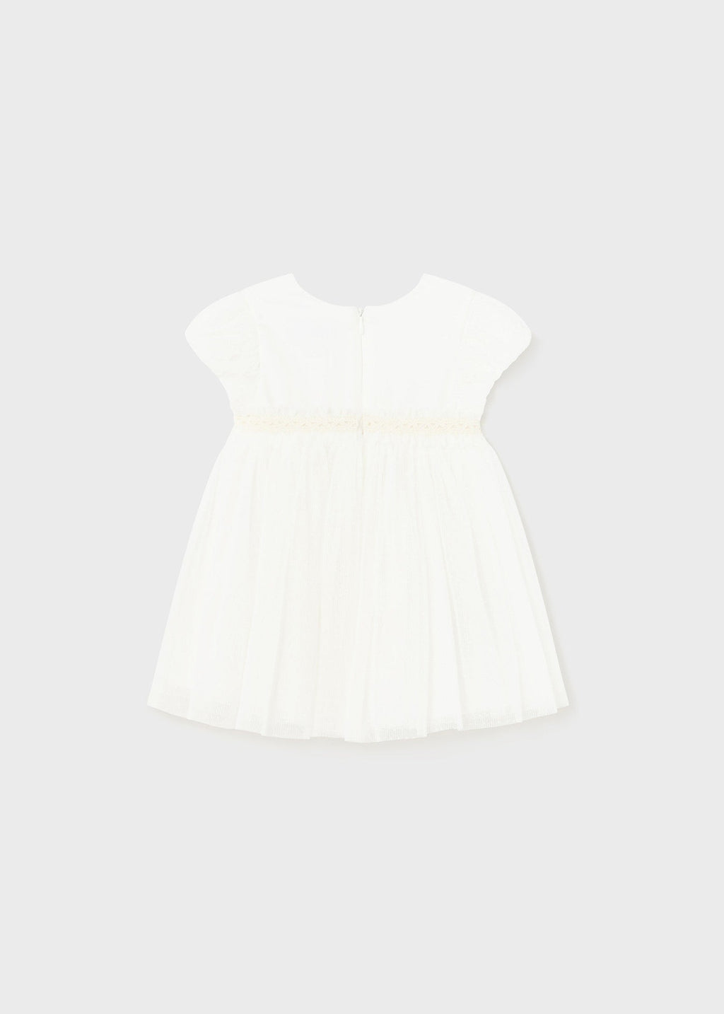 Vestito combinato tulle plissettato bimba