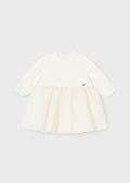 Vestito combined tricot e tulle neonata