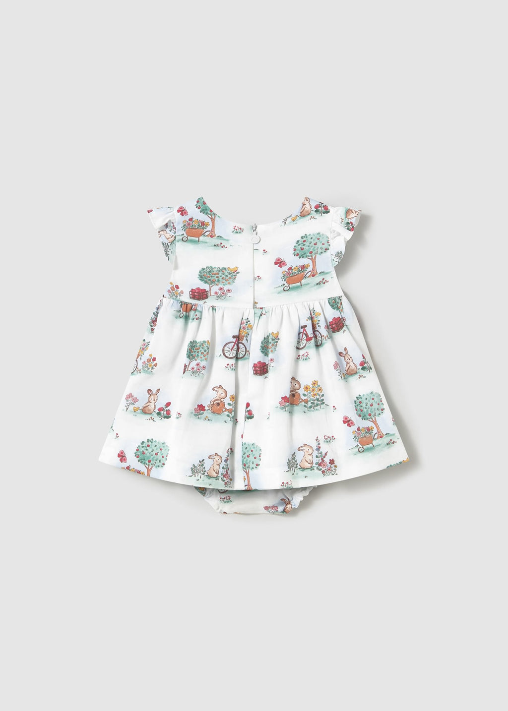 Vestito copri pannolino stampato neonata