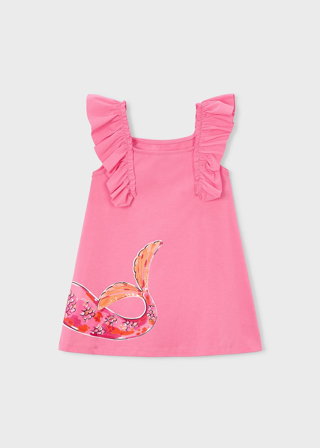 Vestito punto volant bambina