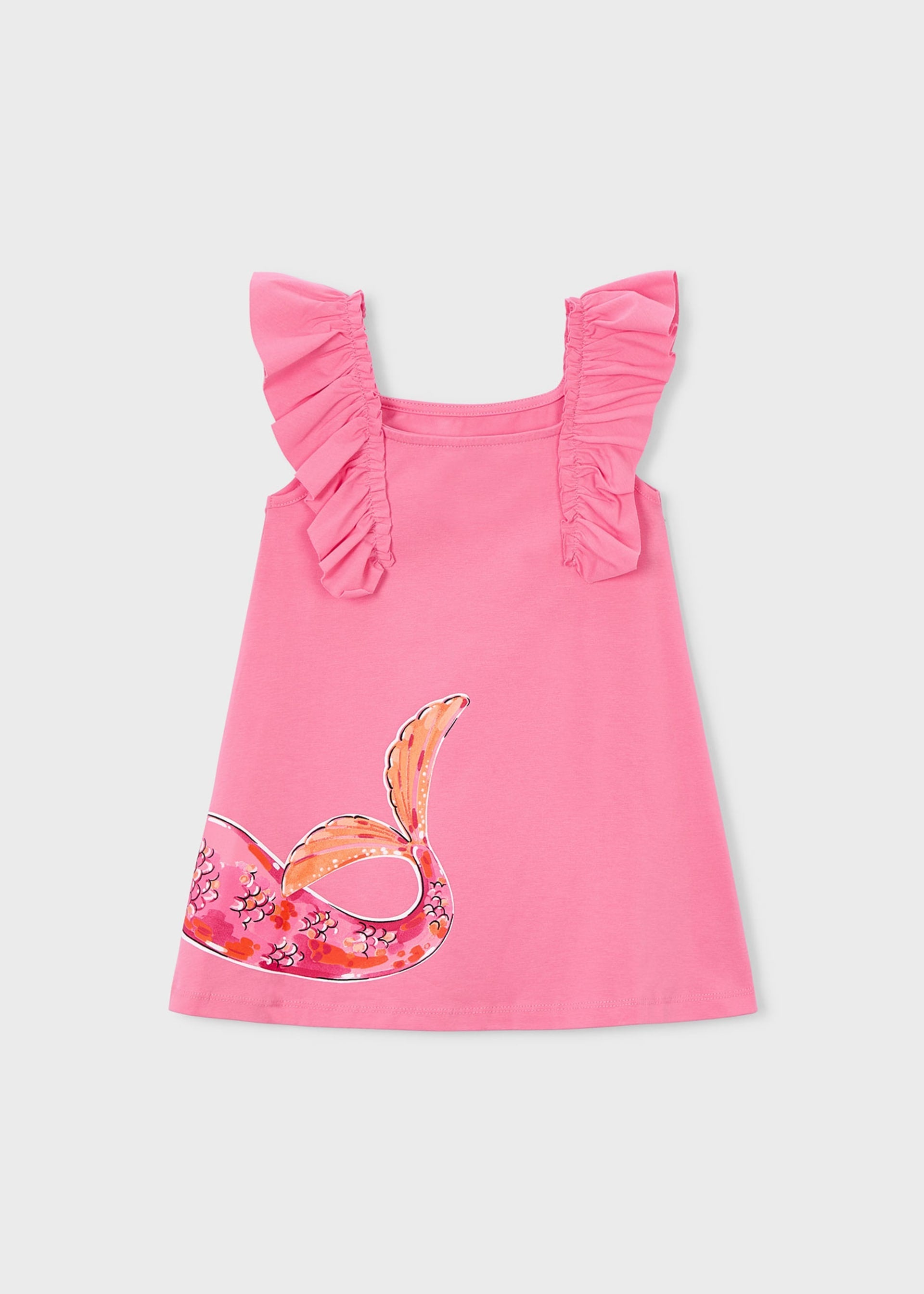 Vestito punto volant bambina