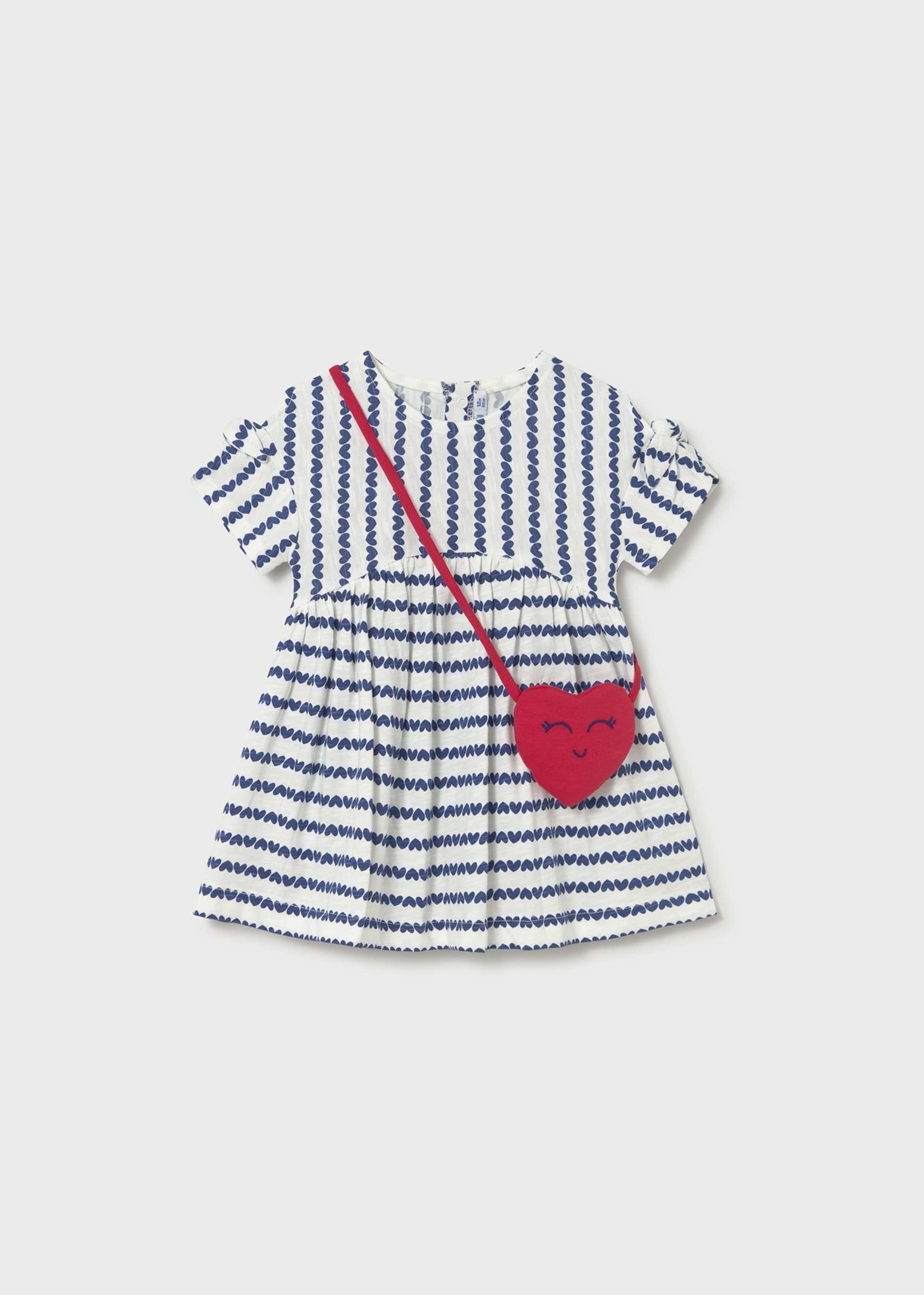 Vestito stampato con borsa neonata
