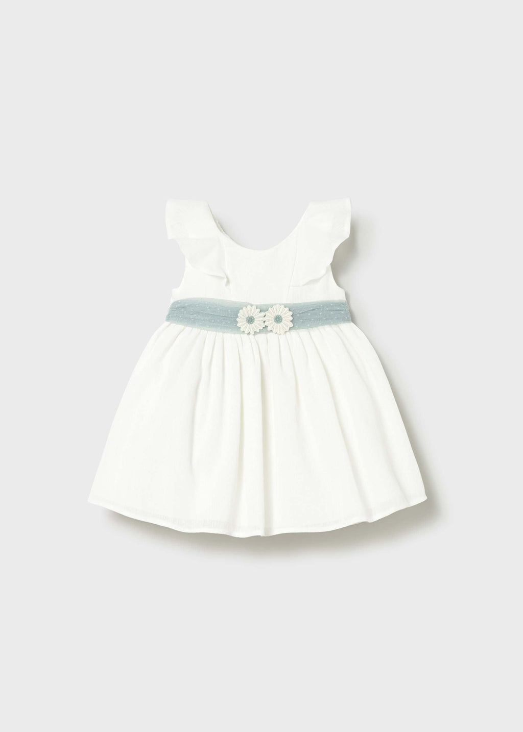 Vestito tulle con fusciacca neonata